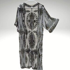 NWOT Hand Dyed Lace Kimono S/M